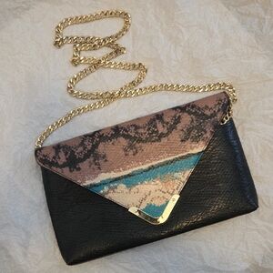 Black and Multicolor Women's Bebe Clutch